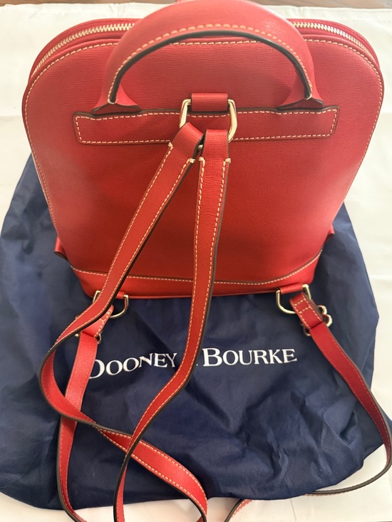 dooney & bourke florentine leather backpack Women's Teagan 30 in Natural, One inside zip pocket Florentine Ronnie Backpack  ILoveDooney